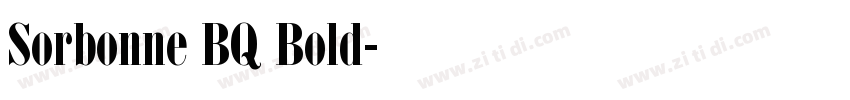 Sorbonne BQ Bold字体转换